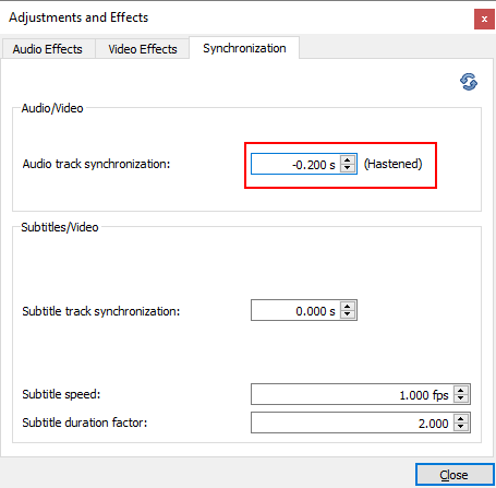 avidemux shift audio